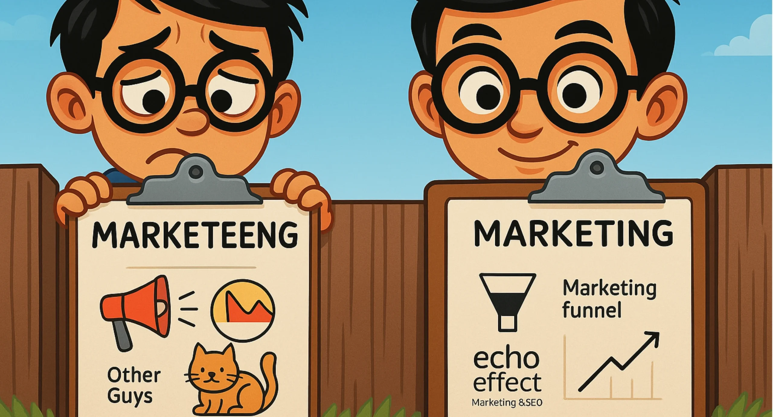 Echo effect Marketimg & SEO vs. the other guys.