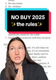 TikTok user promoting no-buy challenge with daily wardrobe recaps